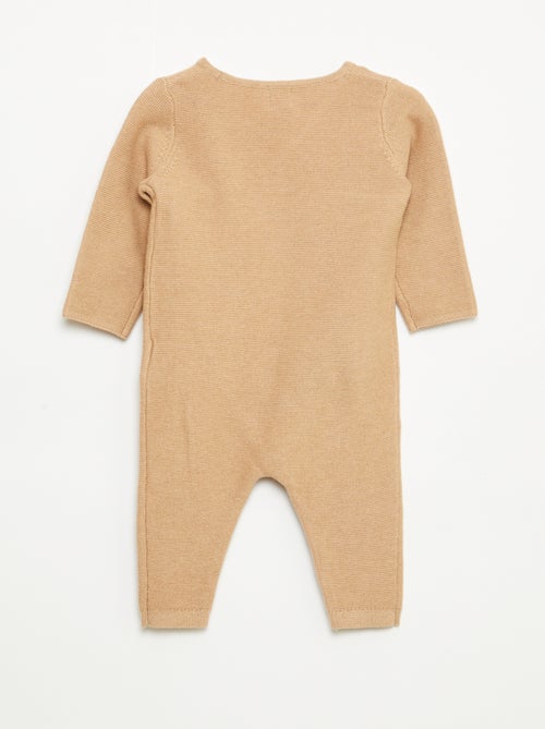 Tutina in maglia con apertura a portafoglio - Kiabi