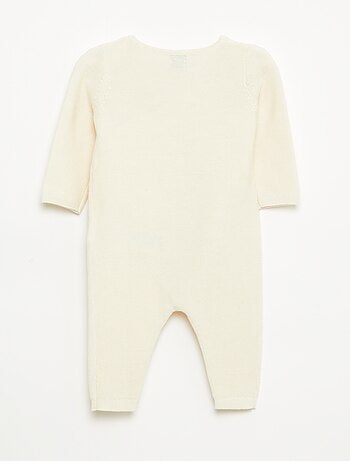 Tutina in maglia con apertura a portafoglio