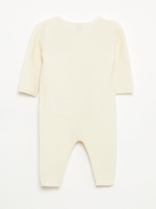 Tutina in maglia con apertura a portafoglio - Kiabi