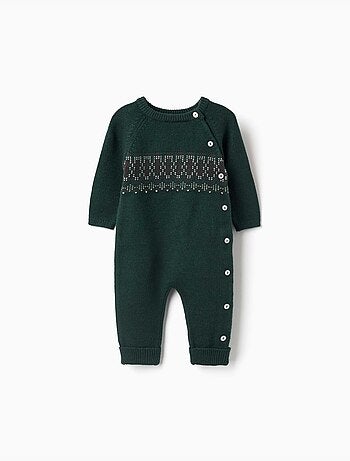Tutina in maglia con jacquard