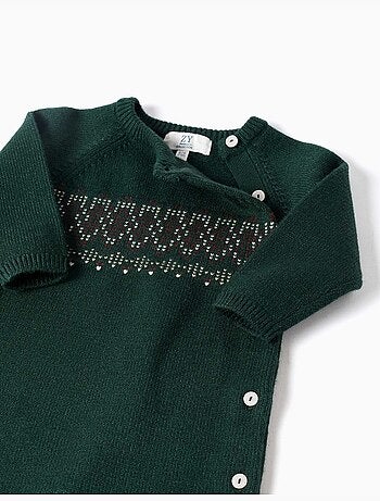 Tutina in maglia con jacquard