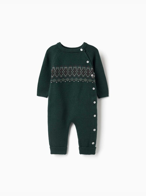 Tutina in maglia con jacquard - Kiabi Tutina in maglia con jacquard - Kiabi