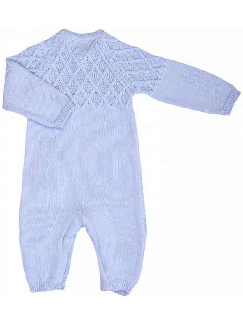 Tutina in maglia di cotone biologico per bambini loan | Kitikate Blu - Kiabi