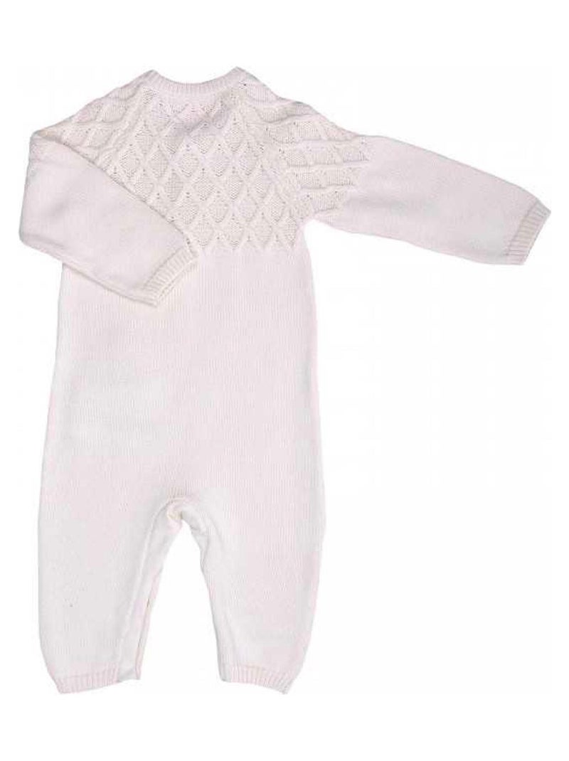 Tutina in maglia di cotone biologico per bambini loan | kitikate | kitikate Ecru - Kiabi