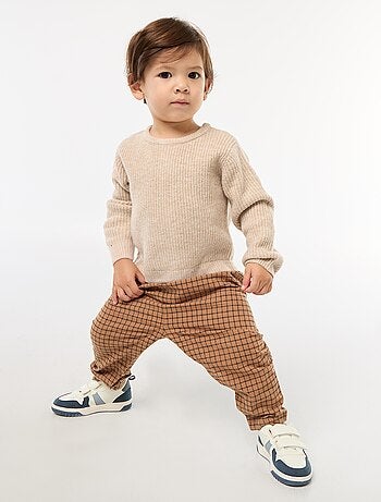 Tutina in maglia e flanella