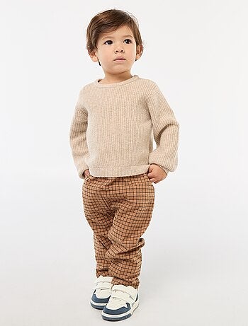 Tutina in maglia e flanella