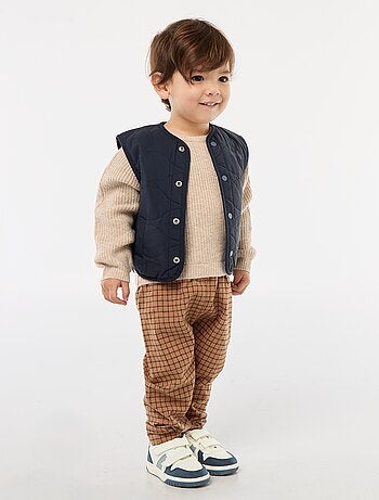 Tutina in maglia e flanella