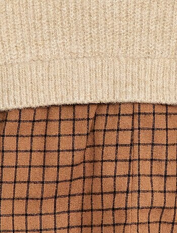 Tutina in maglia e flanella