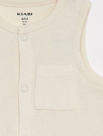 Tutina in maglia goffrata