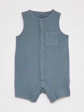 Tutina in maglia goffrata