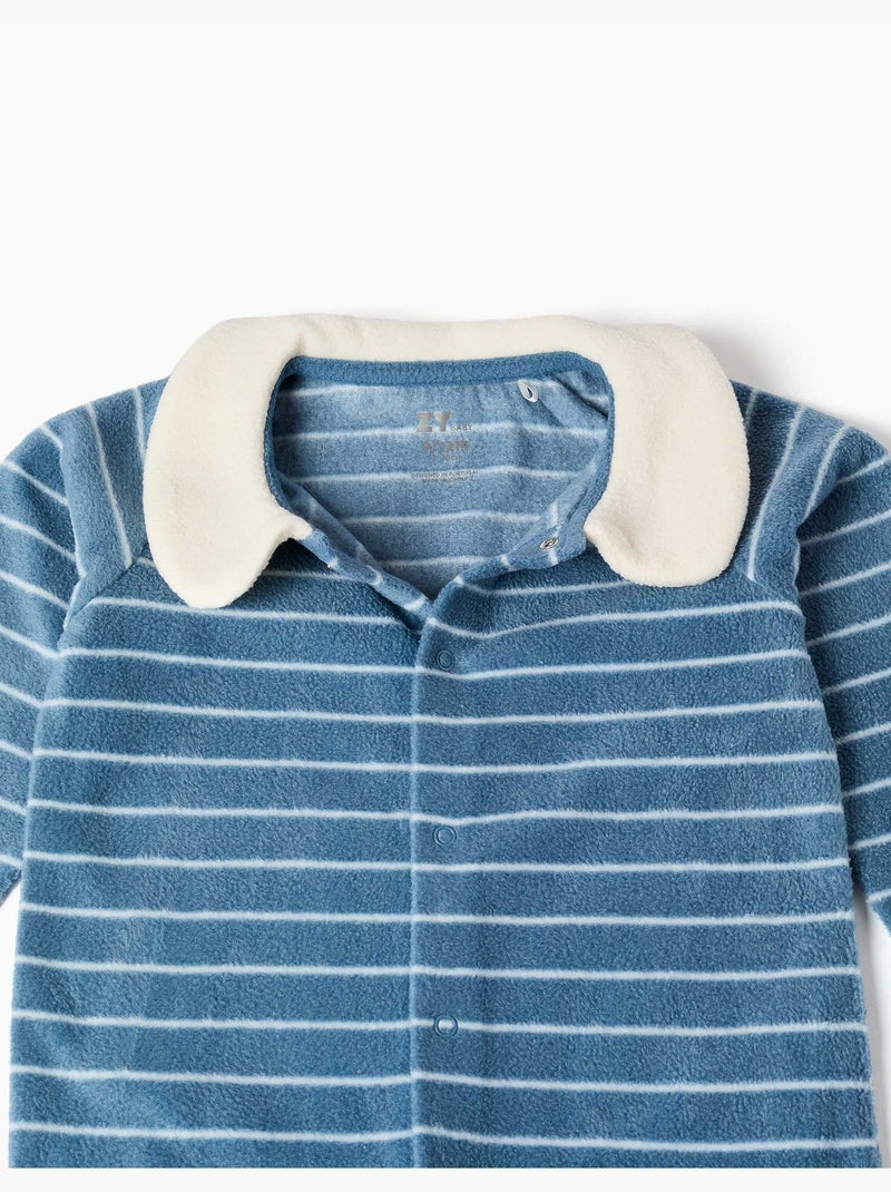 Tutina in pile a righe Blu Blu - Kiabi