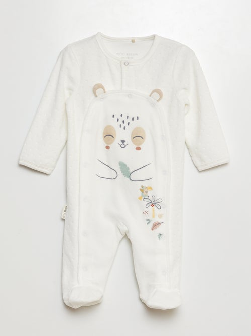 Tutina in pile con piedini - Kiabi