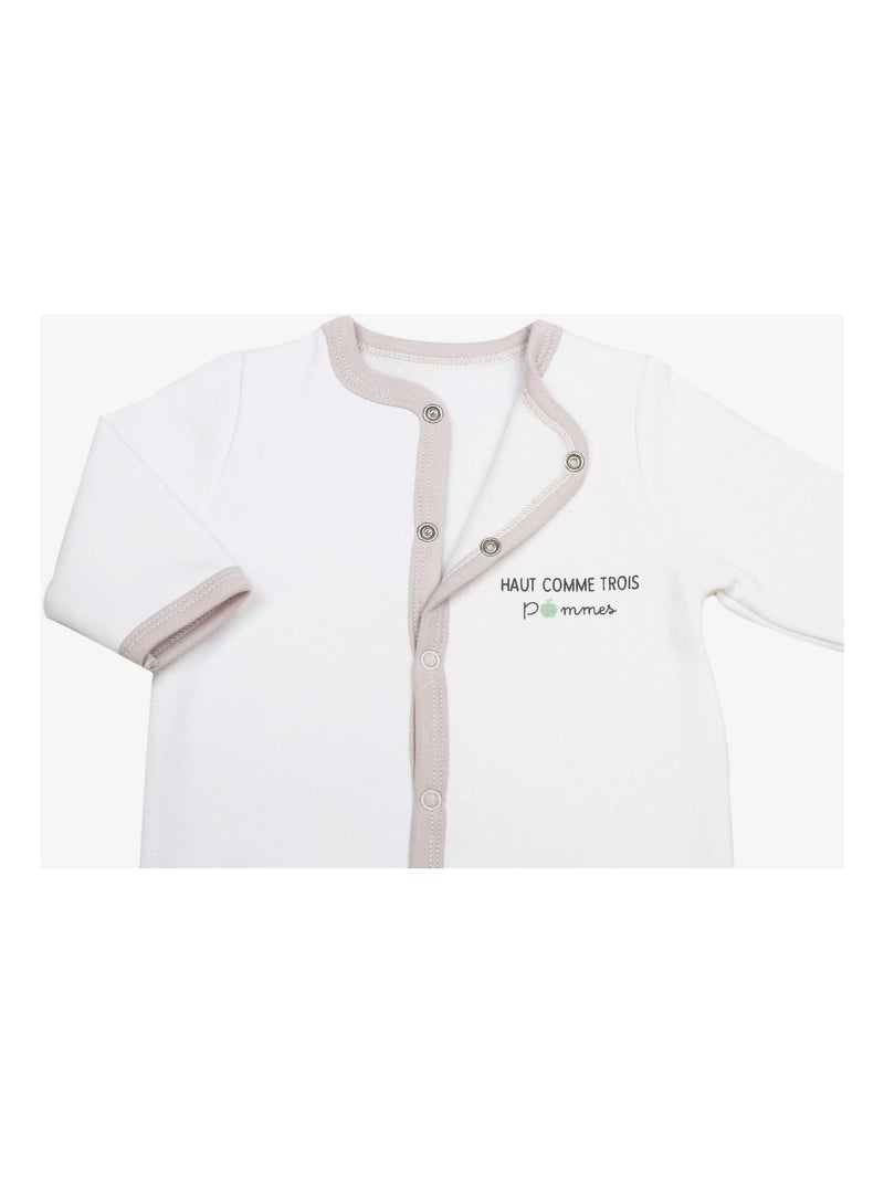 Tutina in pile Piccolo come un bimbo Bianco - Kiabi