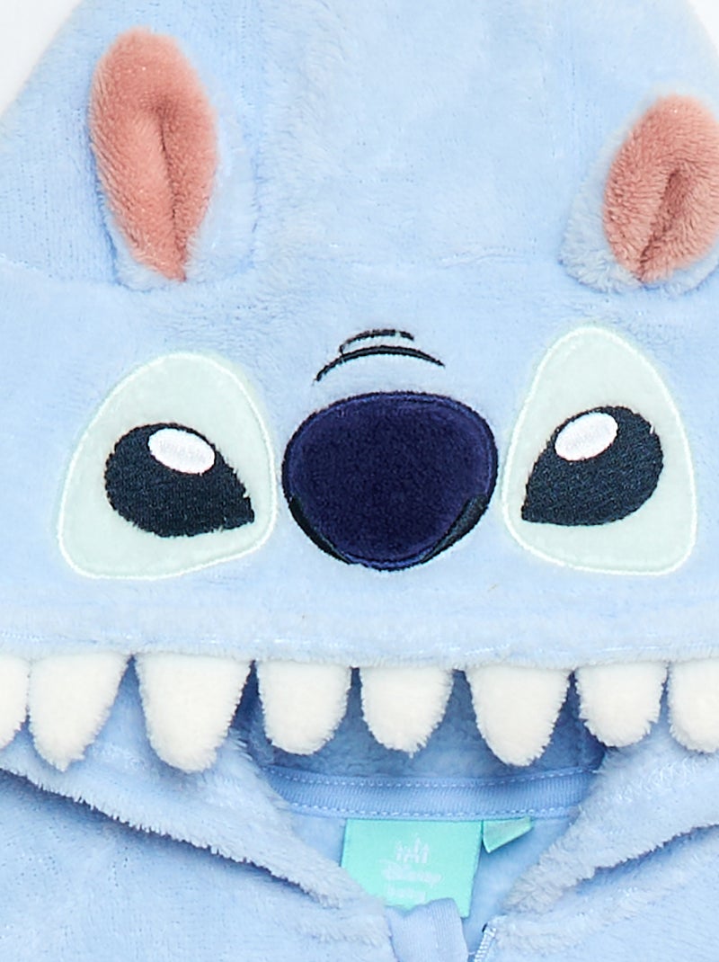 Tutina in pile 'Stitch' 'Disney' con piedini Blu - Kiabi