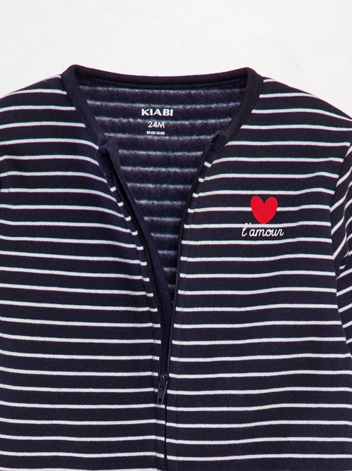 Tutina in tessuto felpato caldo 'amore' - Kiabi