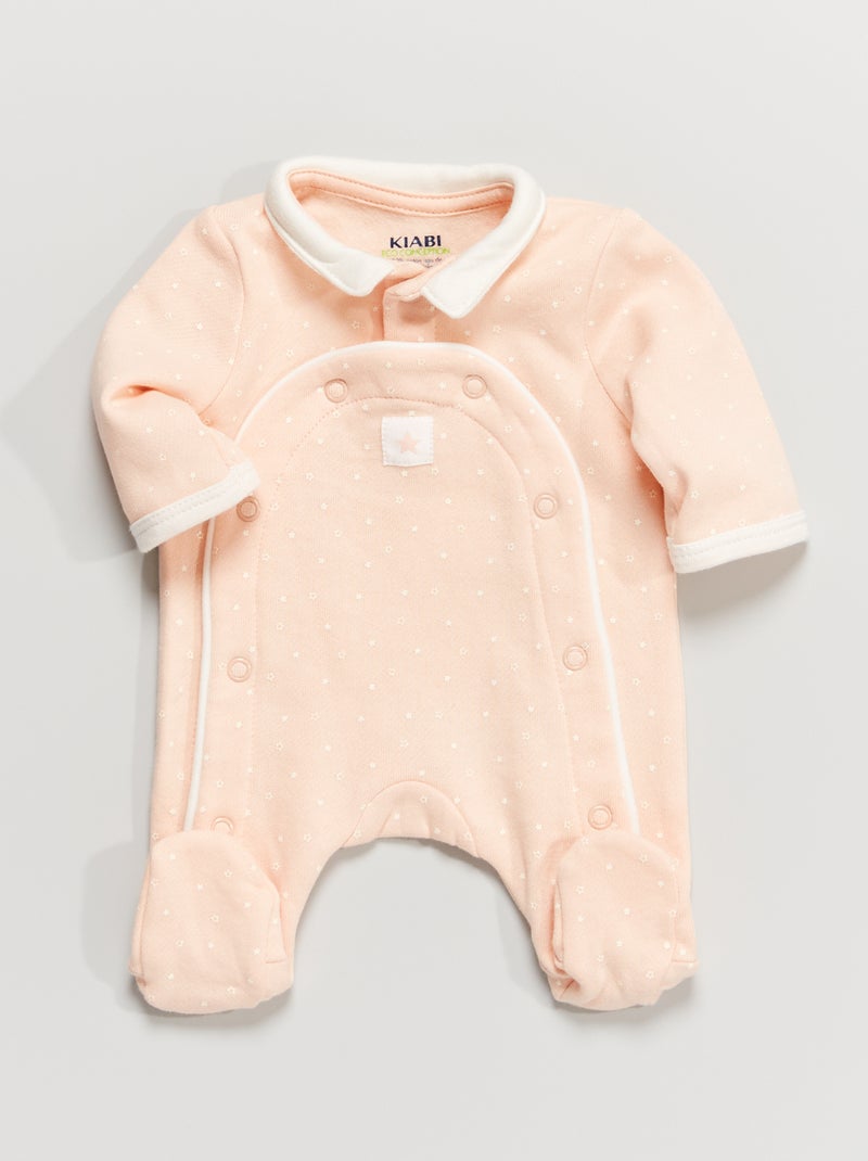 Tutina in tessuto felpato ROSA - Kiabi