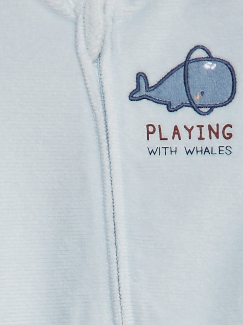 Tutina in velluto a coste BLU - Kiabi