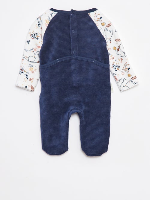 Tutina in velluto a coste con piedini - Kiabi