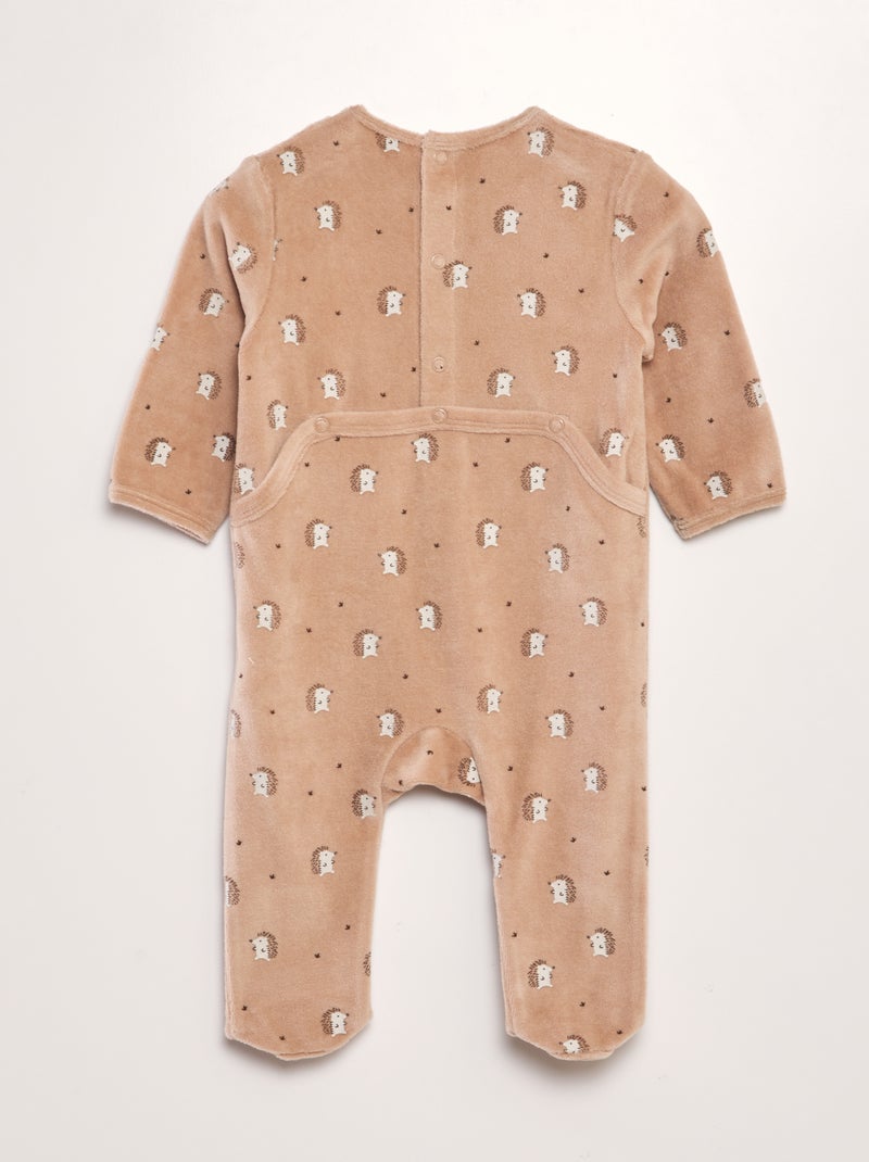 Tutina in velluto BEIGE - Kiabi