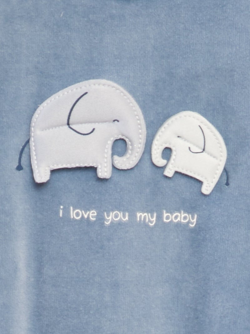 Tutina in velluto BLU - Kiabi