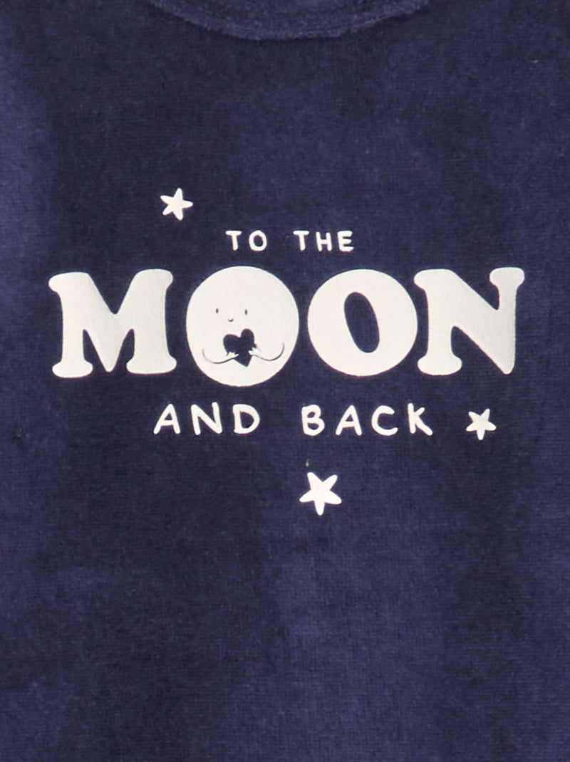 Tutina in velluto BLU - Kiabi