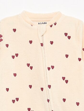 Tutina in velluto con apertura a zip