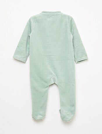 Tutina in velluto con apertura a zip