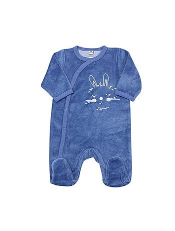 Tutina in velluto con apertura frontale