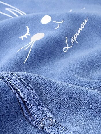 Tutina in velluto con apertura frontale