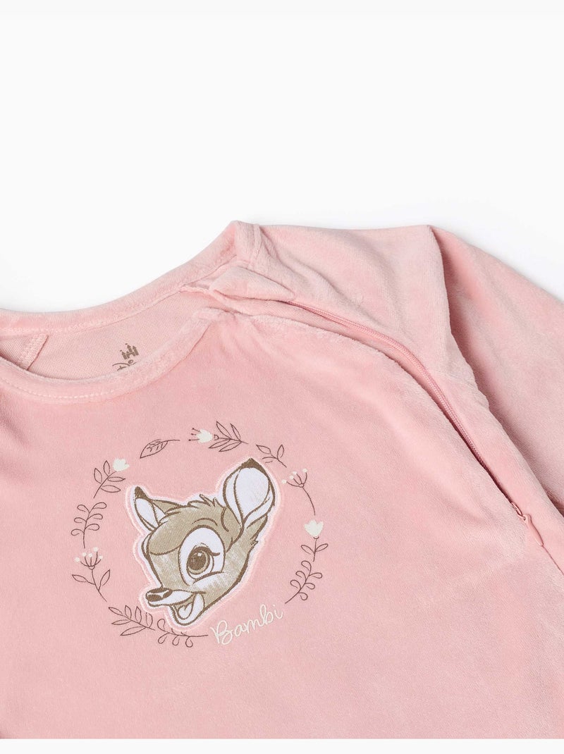 Tutina in velluto con bambi Rosa chiaro - Kiabi
