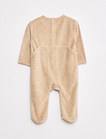 Tutina in velluto con decorazione