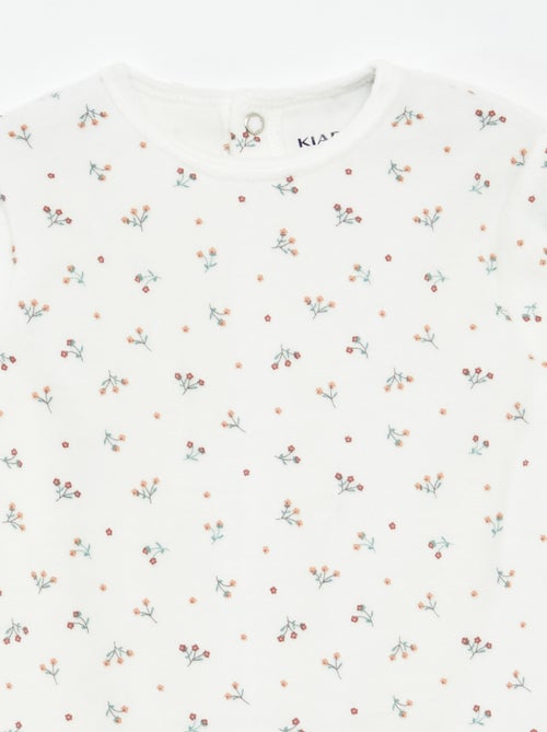 Tutina in velluto con decorazione - Kiabi