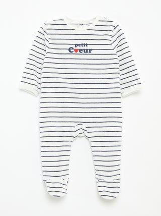 Tutina in velluto con decorazione