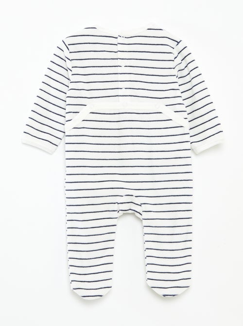 Tutina in velluto con decorazione - Kiabi