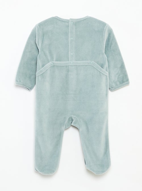 Tutina in velluto con decorazione - Kiabi