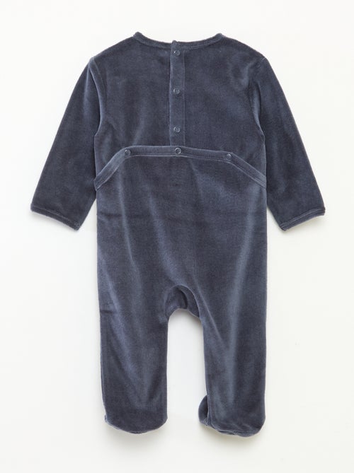 Tutina in velluto con decorazione - Kiabi