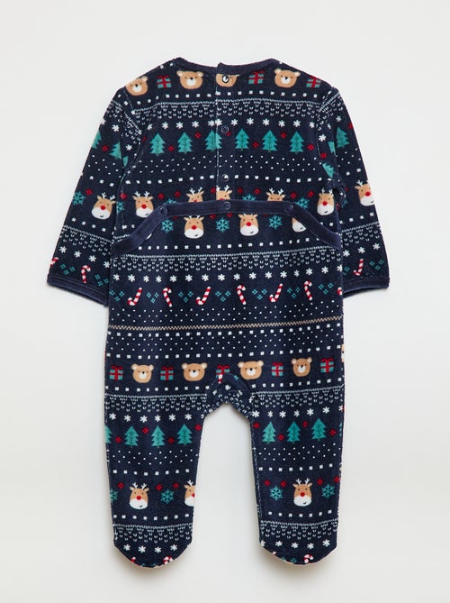 Tutina in velluto con decorazione - Kiabi