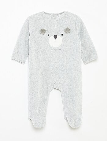 Tutina in velluto con decorazione