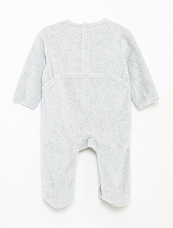 Tutina in velluto con decorazione