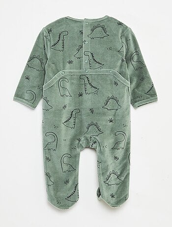 Tutina in velluto con decorazione