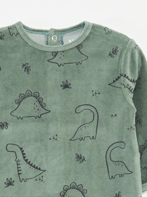 Tutina in velluto con decorazione - Kiabi