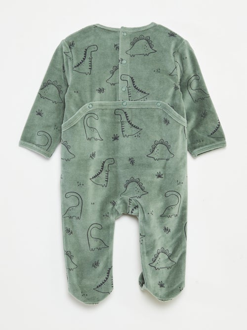 Tutina in velluto con decorazione - Kiabi