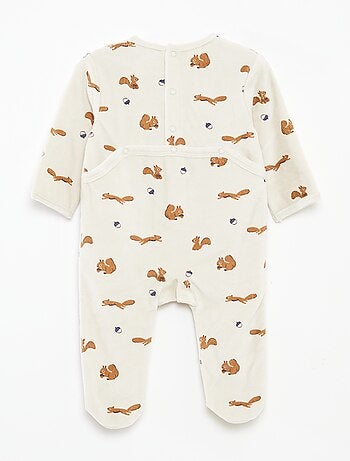 Tutina in velluto con decorazione