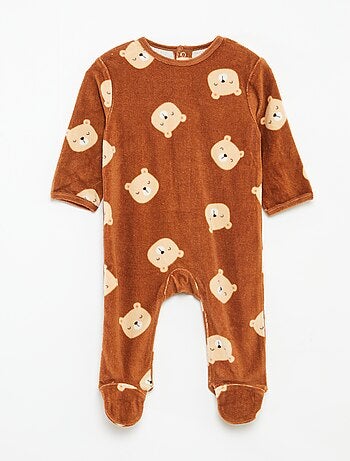 Tutina in velluto con decorazione