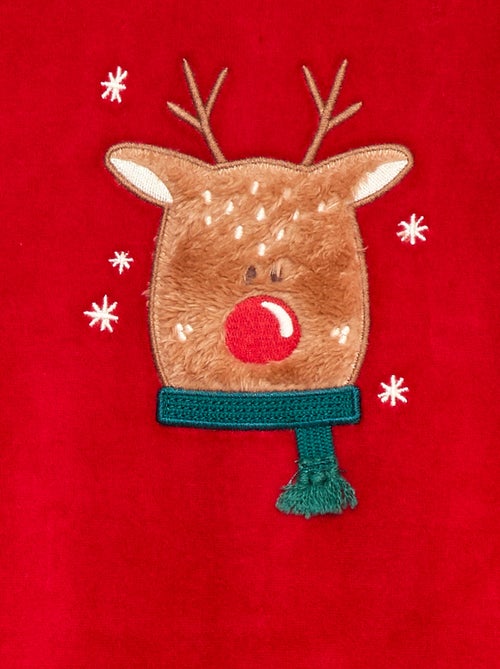 Tutina in velluto con decorazione - Kiabi