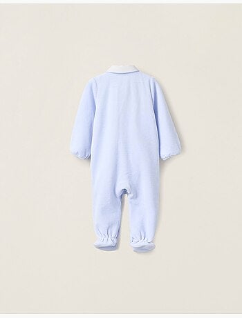 Tutina in velluto con dettaglio plissettato