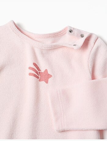 Tutina in velluto con stampa a stelle