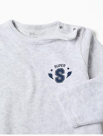 Tutina in velluto con stampa super