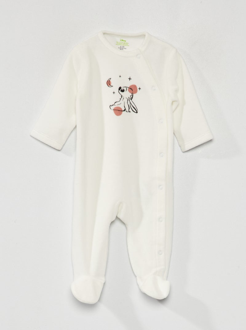 Tutina in velluto 'Disney' BIANCO - Kiabi