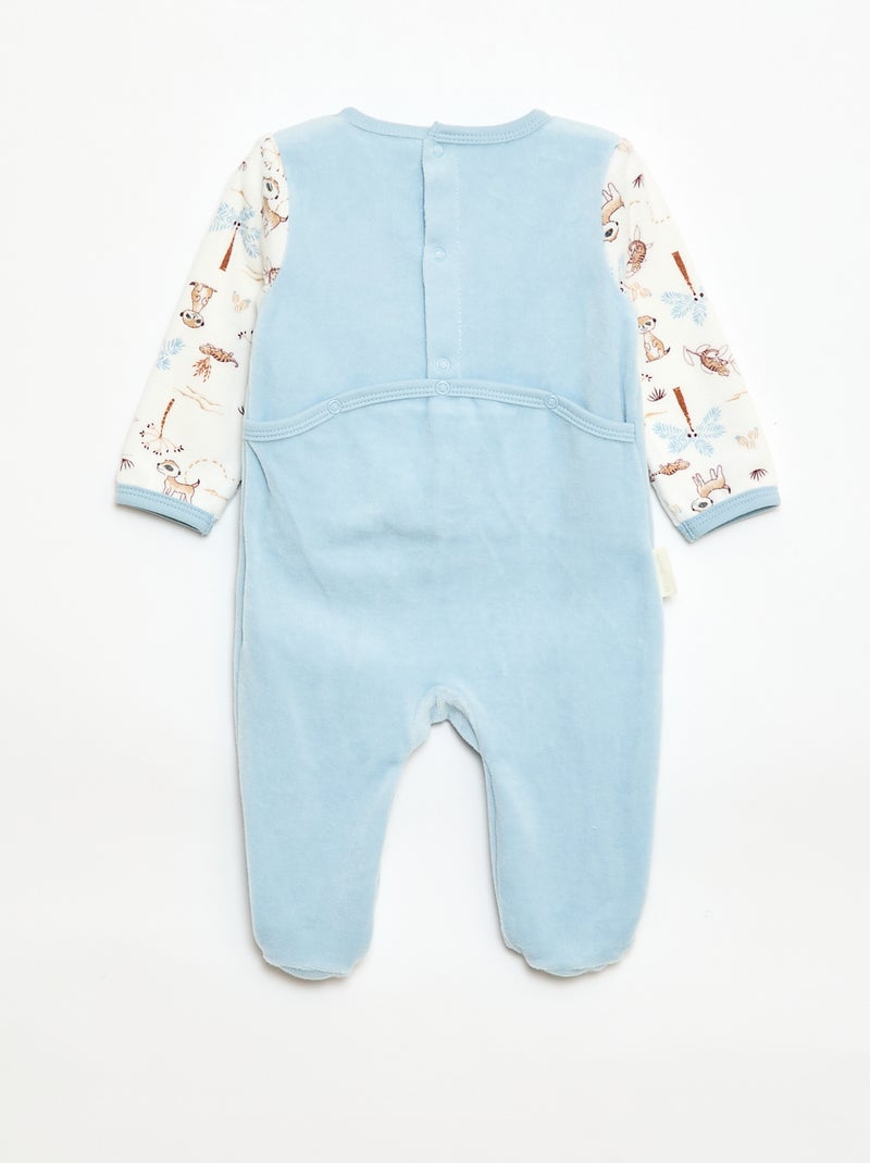 Tutina in velluto 'Petit Beguin' Blu - Kiabi